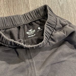 Hollister extra soft sweatpants in Gray/Black